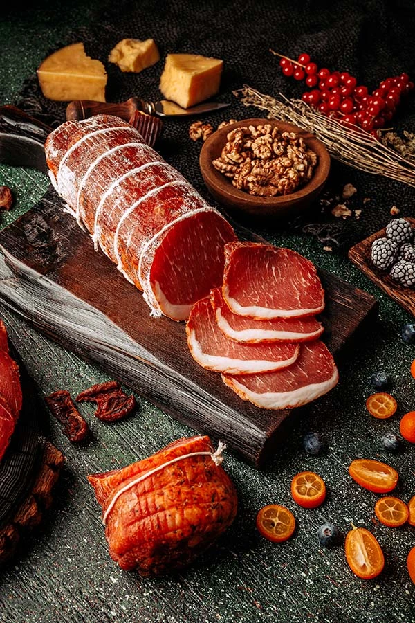 Pastramă de porc | Salamer ART Pastramă crud-uscată | Свиная сыровяленая пастрома