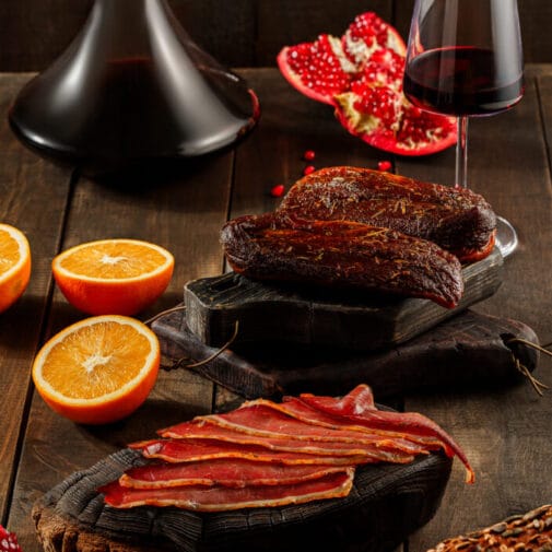 Piept de rață crud afumat | Salamer ART Сырокопченая утиная грудка